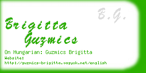 brigitta guzmics business card